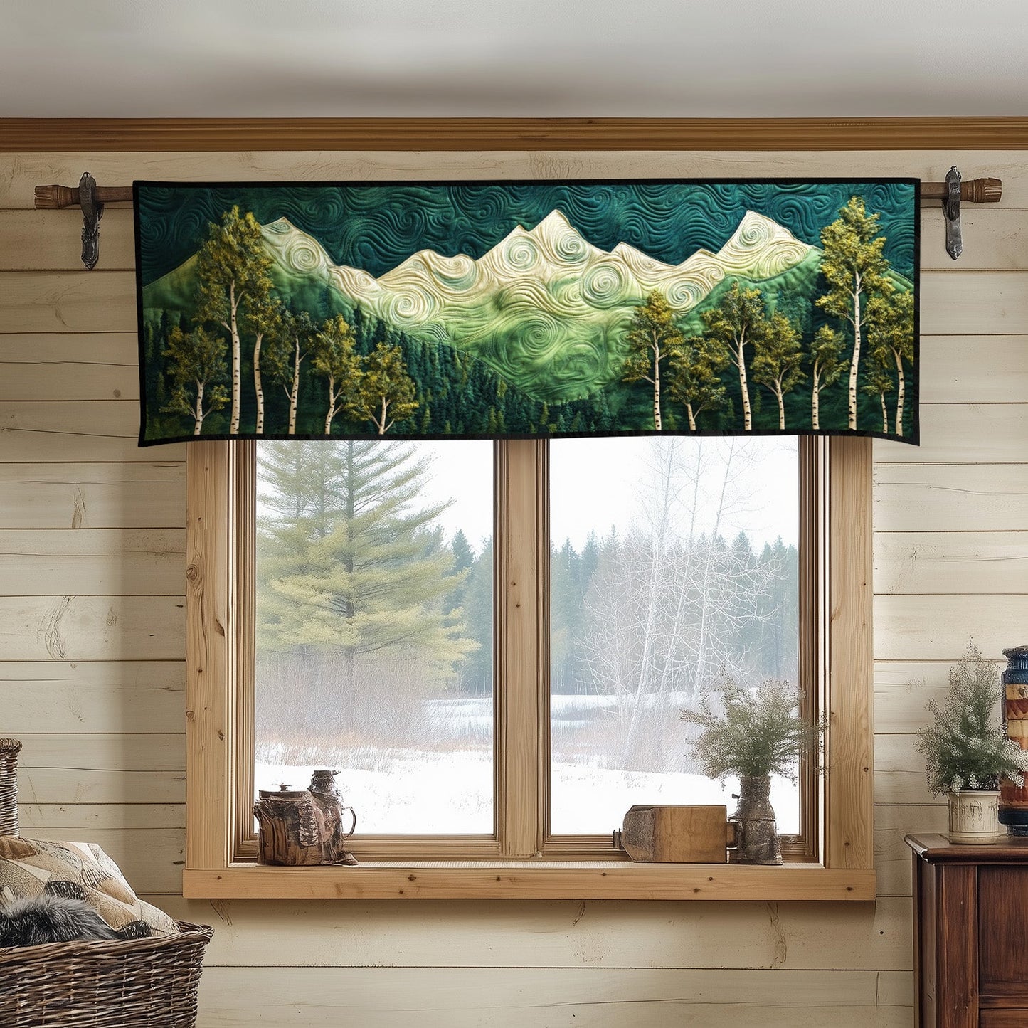 Emerald Peaks Quilted Valance NCU0NT7176