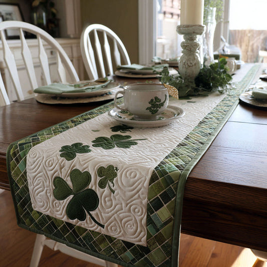 Emerald Promise Quilted Table Runner NCU0PT11309