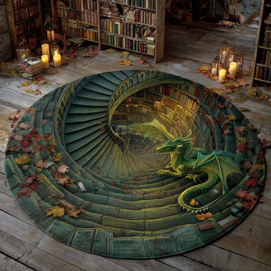 Emerald Spire Quilted Round Mat NCU0XD1012