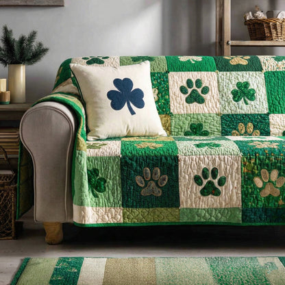 Emerald Spring Touch Quilted Sofa Cover NCU0NT12208