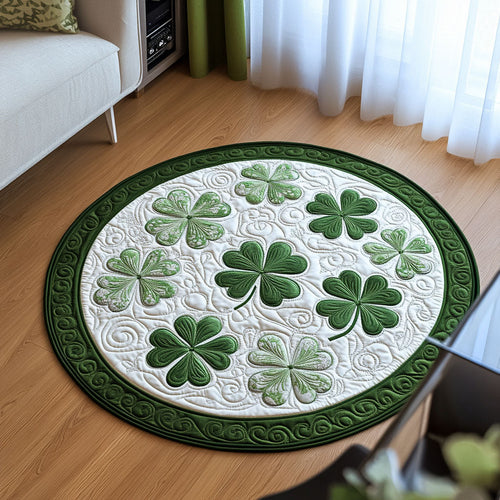 Emerald Treasures Quilted Round Mat NCU0PT3571