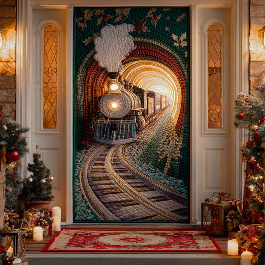 Emerald Tunnel Ride Quilted Door Cover NCU0XD1596