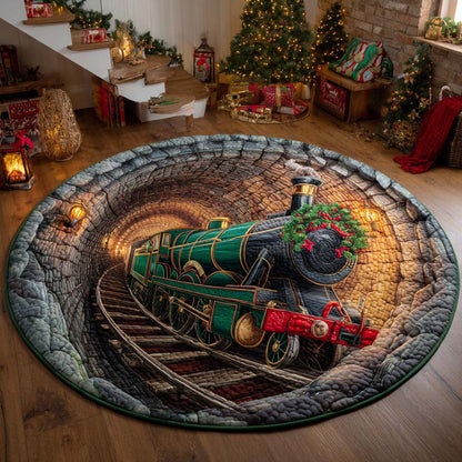 Christmas Quilted Round Mat NCU0VT310