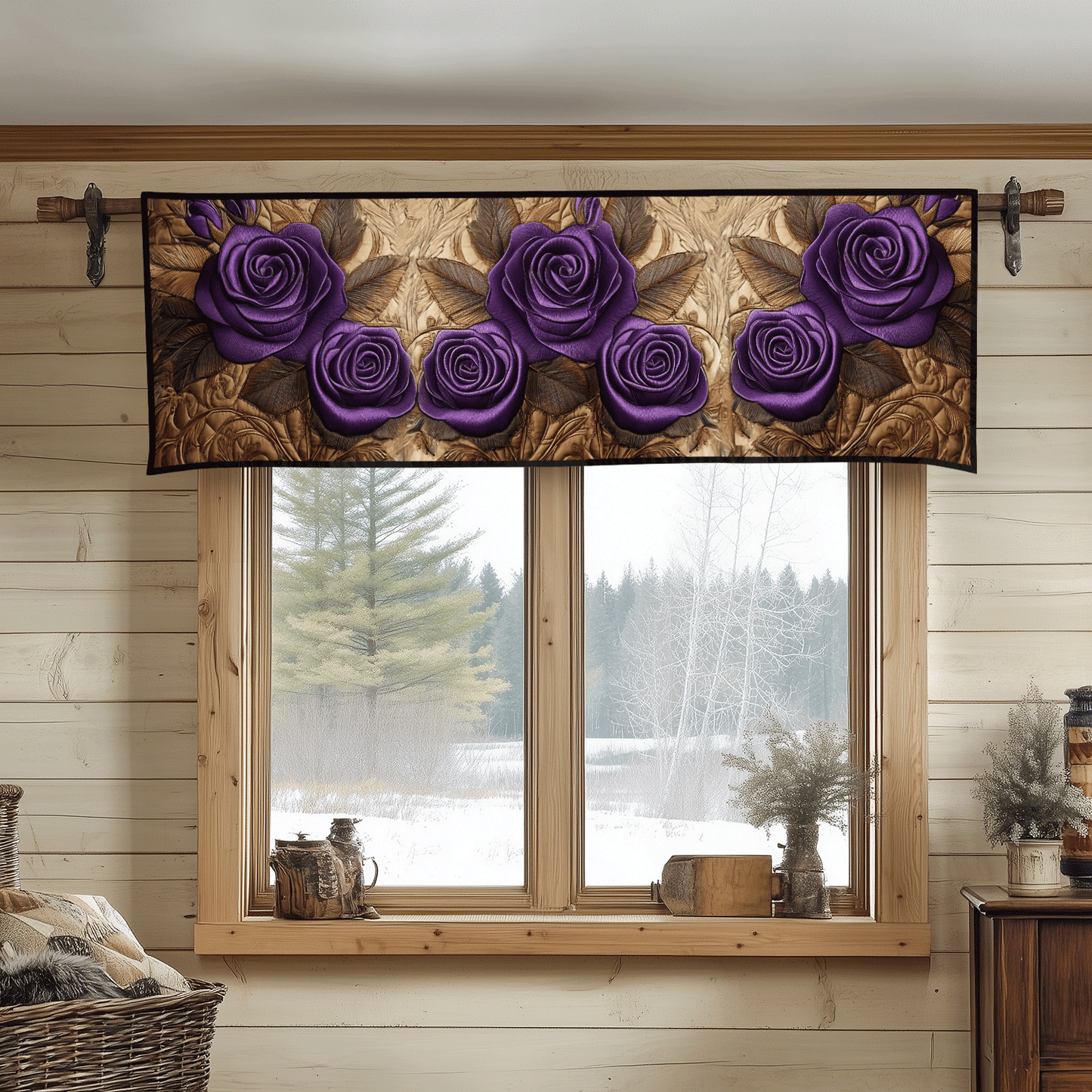 Enchanted Amethyst Quilted Valance NCU0DV3635