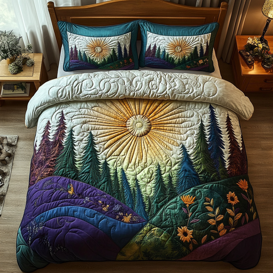 Enchanted Woods Quilted Bedding Set NCU0DV5097