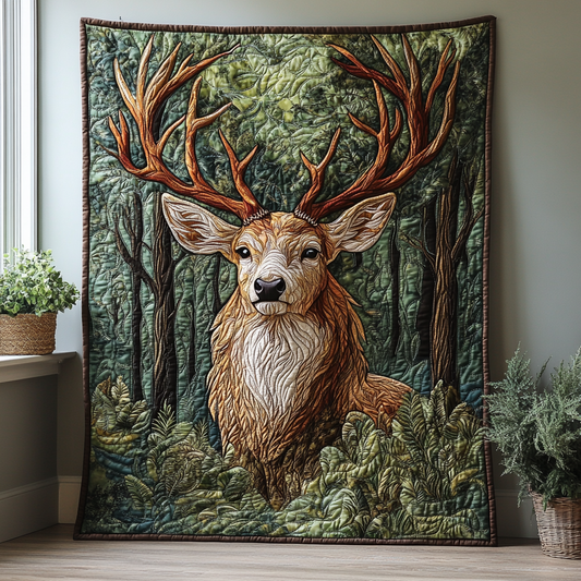 Enchanted Antlers Quilted Blanket NCU0DV3696