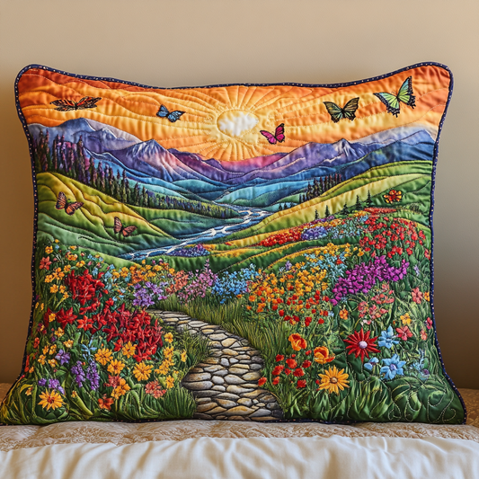 Enchanted Bloom Walk Quilted Bedding Pillow Case NCU0VL1272