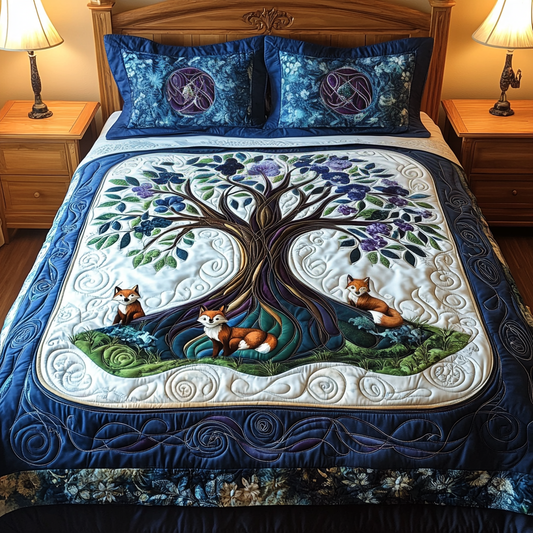 Enchanted Branches 3-Piece Quilted Bedding Set NCU0TL1999