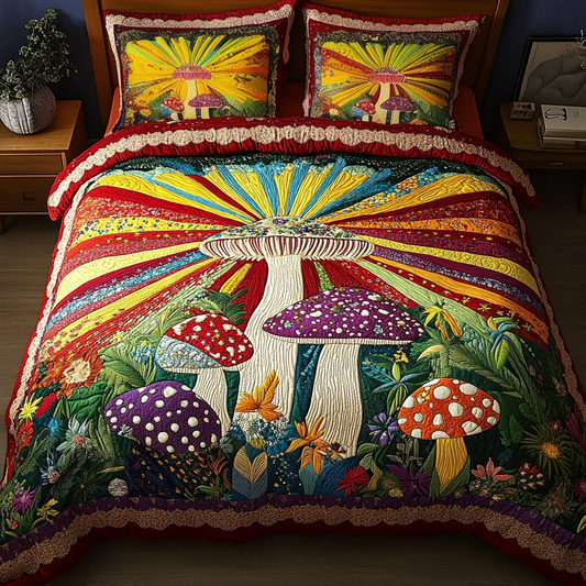 Enchanted Caps 3-Piece Quilted Bedding Set NCU0DK4227
