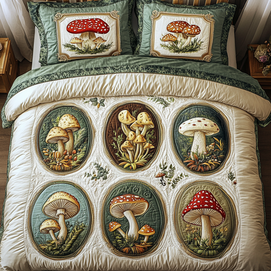 Enchanted Caps 3-Piece Quilted Bedding Set NCU0VH5355