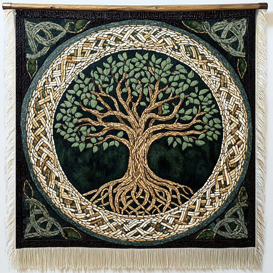 Enchanted Circle Tree Woven Sofa Blanket NCU0NT4778