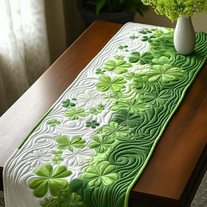 Enchanted Clover Quilted Table Runner NCU0PT3274