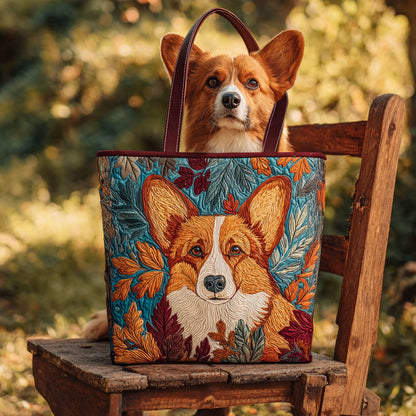 Enchanted Corgi Quilted Tote Bag NCU0PT9347