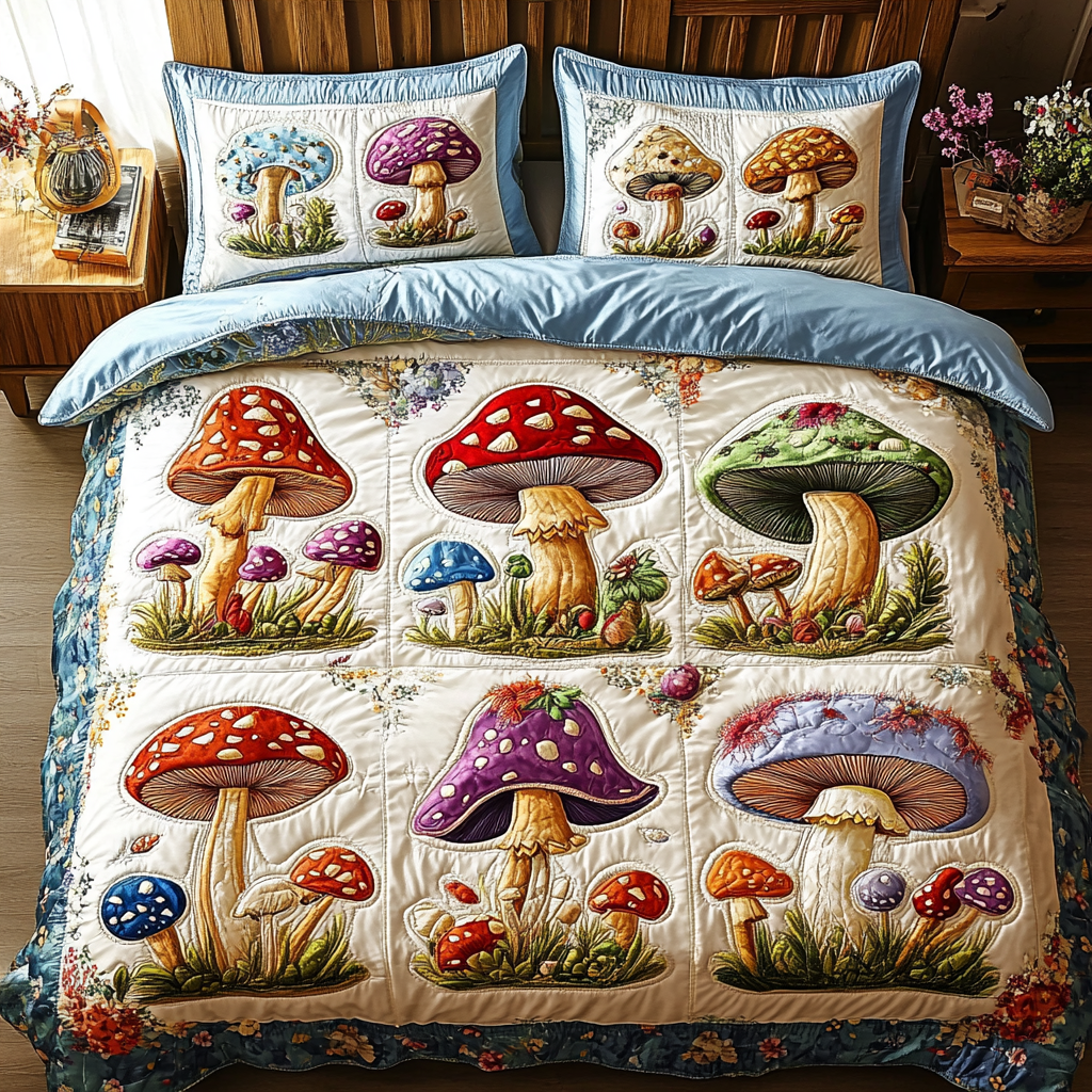 Enchanted Earth 3-Piece Quilted Bedding Set NCU0VL2469