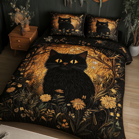 Enchanted Eyes 3-Piece Quilted Bedding Set NCU0VL2215
