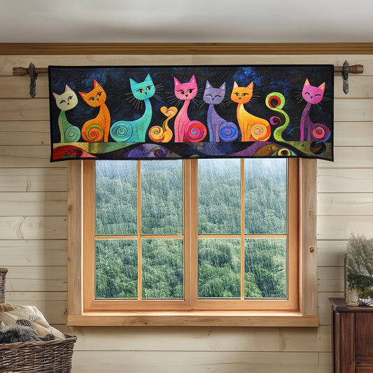 Enchanted Feline Quilted Valance NCU0PT7125