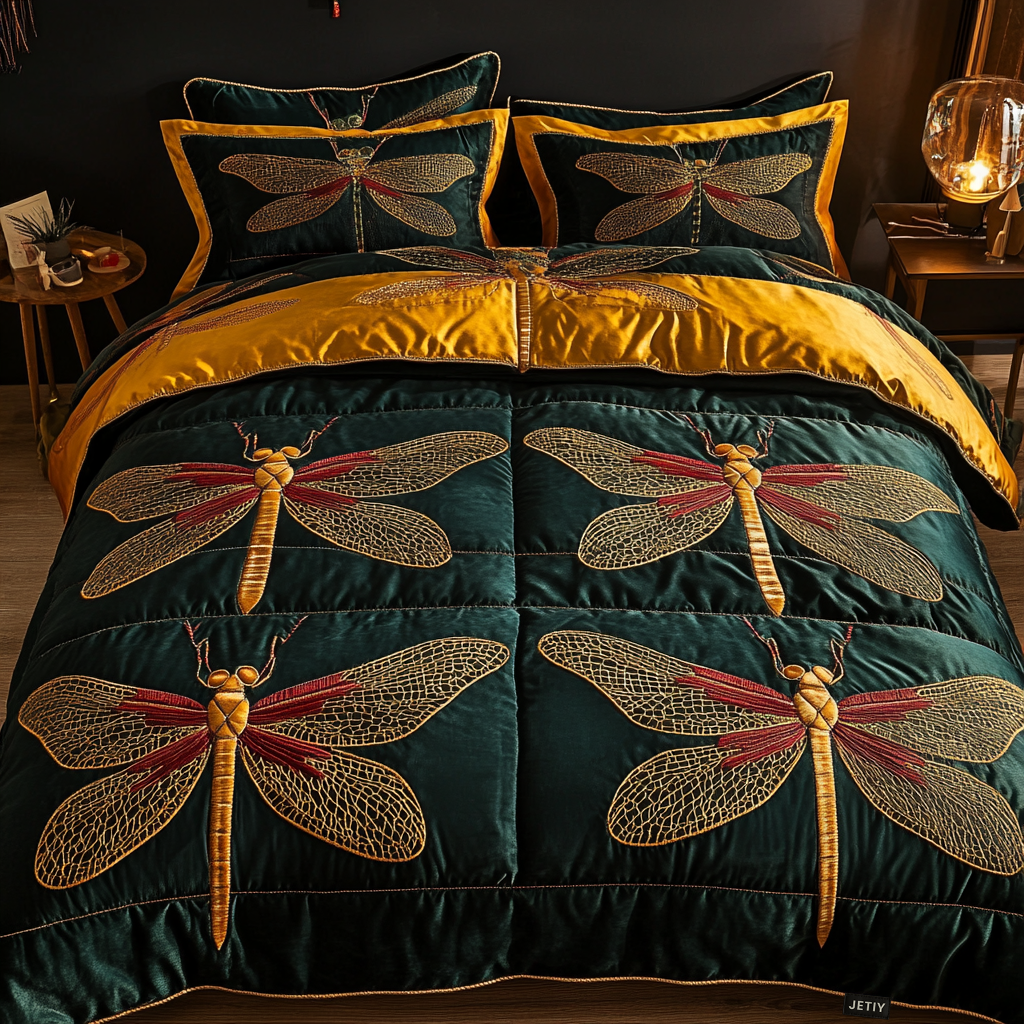 Enchanted Flight 3-Piece Quilted Bedding Set NCU0DK2352