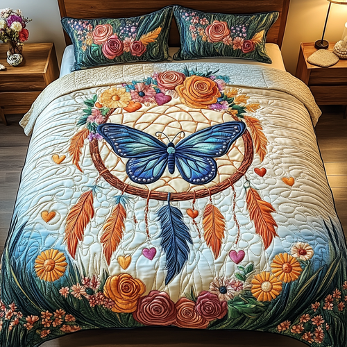 Enchanted Flight 3-Piece Quilted Bedding Set NCU0VL1225