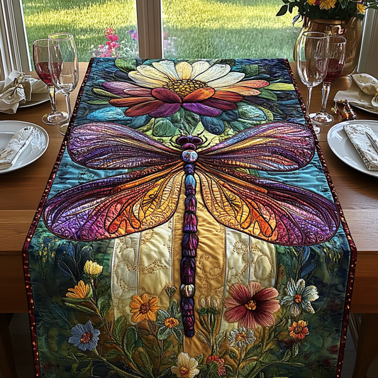 Enchanted Flight Quilted Table Runner NCU0DV2924