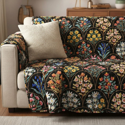 Enchanted Flora Quilted Sofa Cover NCU0TV1520