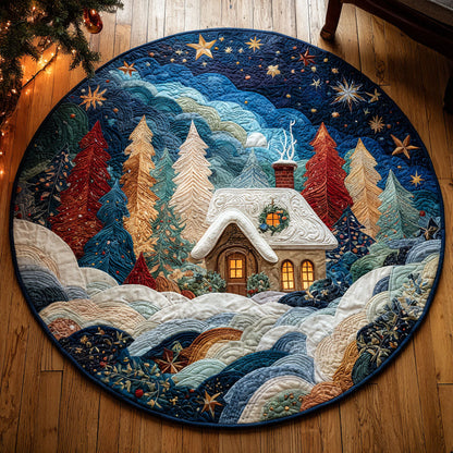 Enchanted Forest Lodge Quilted Round Mat NCU0TV333