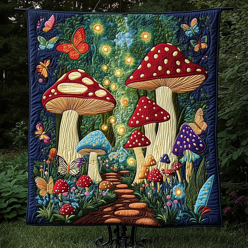 Enchanted Forest Quilted Blanket NCU0NT3935