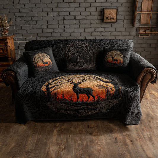 Enchanted Forest Quilted Sofa Cover NCU0PT9722