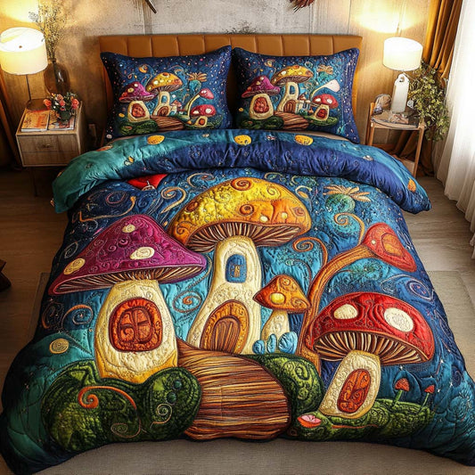 Enchanted Grove 3-Piece Quilted Bedding Set NCU0NT7881