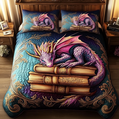 Enchanted Guardian 3-Piece Quilted Bedding Set NCU0VL1286
