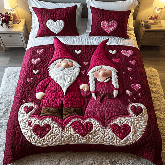 Enchanted Hearts 3-Piece Quilted Bedding Set NCU0TH2478