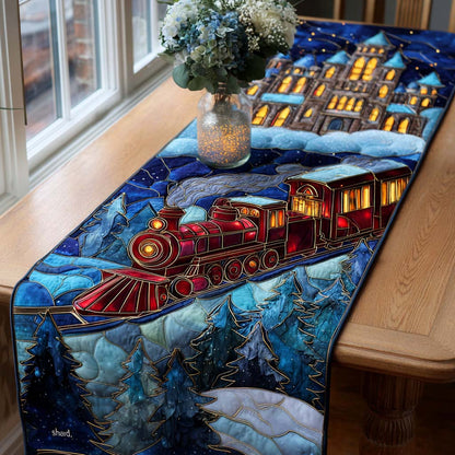 Enchanted Holiday Rail Quilted Table Runner NCU0NT11306