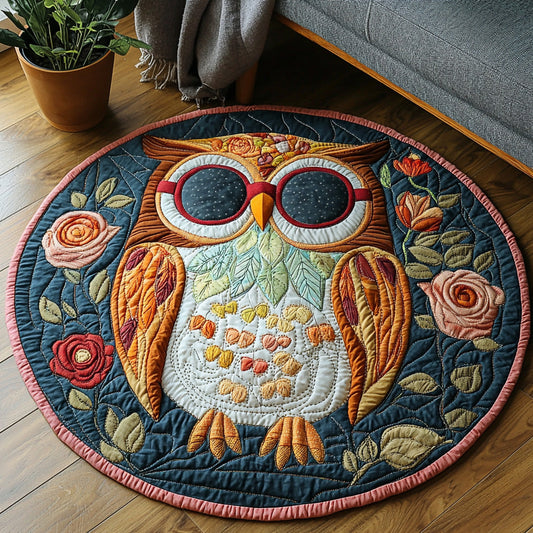 Enchanted Hoot Quilted Round Mat NCU0DV6280
