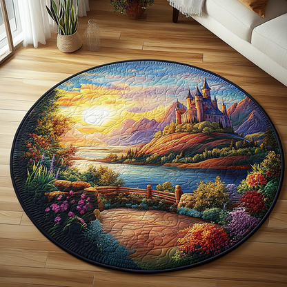 Enchanted Horizon Quilted Round Mat NCU0DV4044
