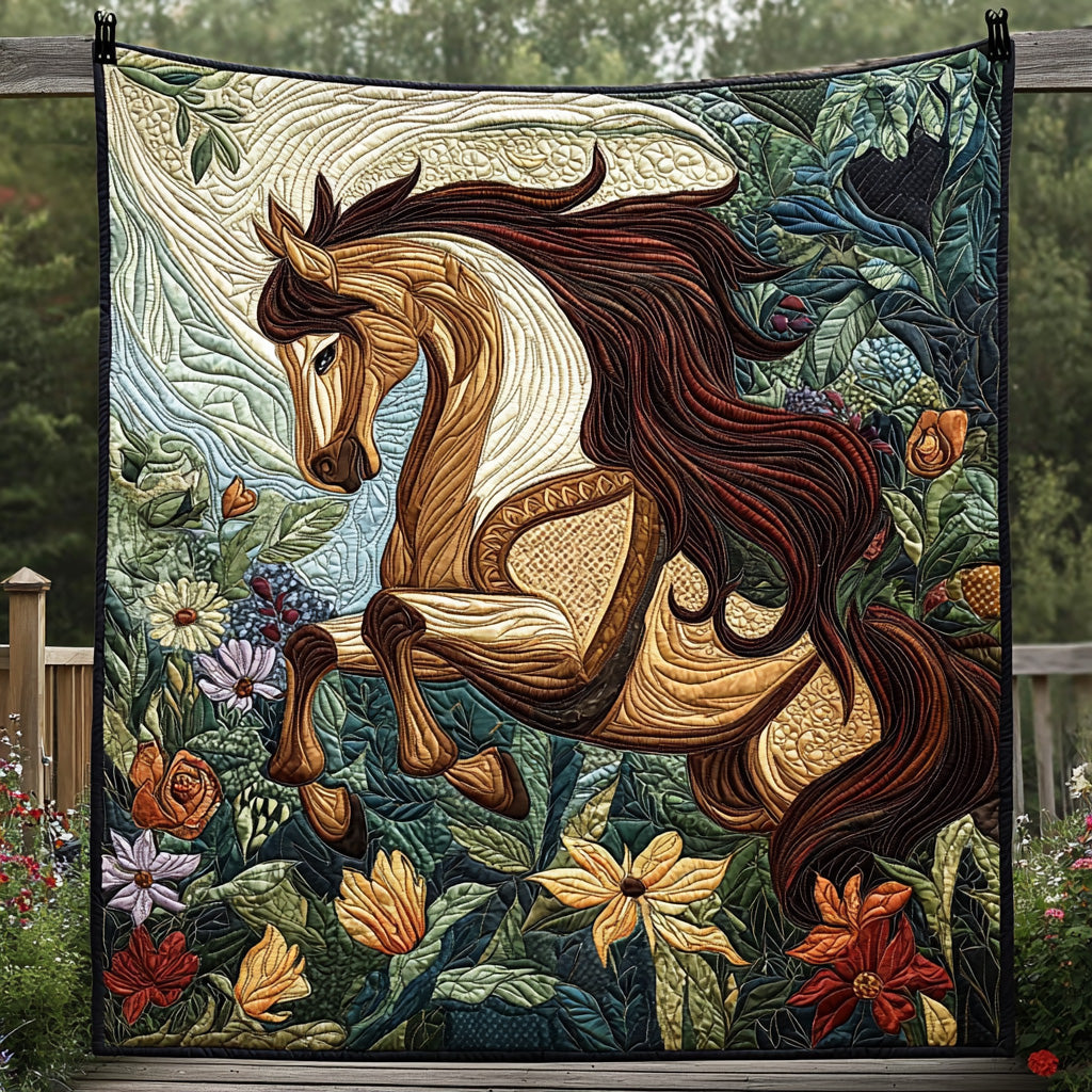 Enchanted Horse Quilted Blanket NCU0DV6360