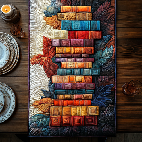Enchanted Library Quilted Table Runner NCU0DV3680