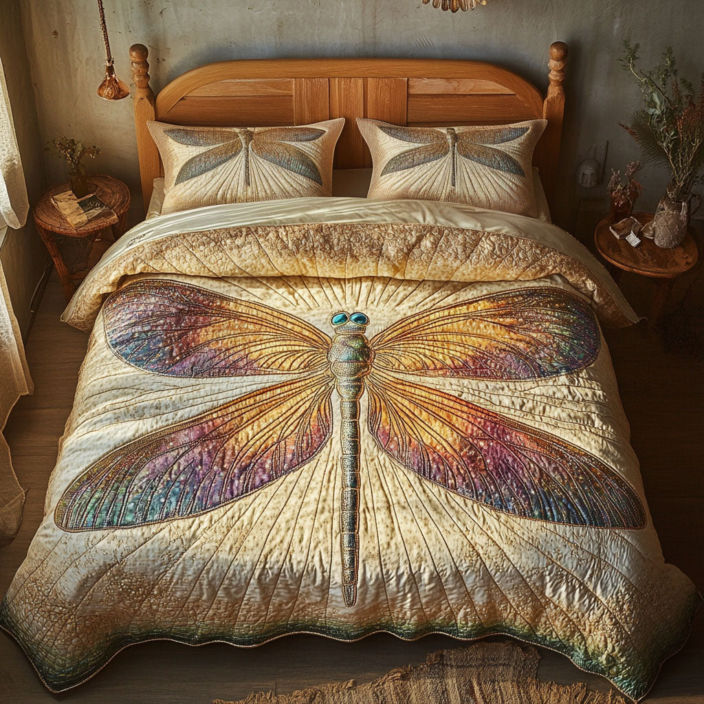 Enchanted Meadow 3-Piece Quilted Bedding Set NCU0PT3419