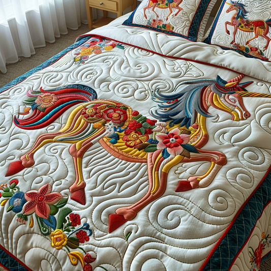 Enchanted Mirage 3-Piece Quilted Bedding Set NCU0DV2285