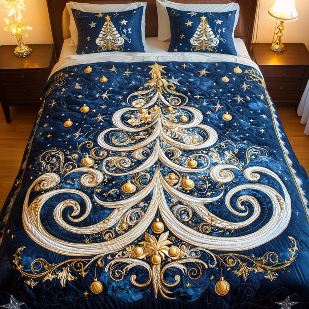 Winter Wonderland 3-Piece Quilted Bedding Set NCU0PD744