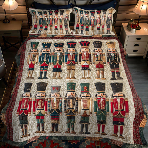 Enchanted Nutcracker 3-Piece Quilted Bedding Set NCU0TL1597