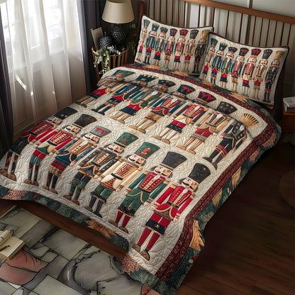 Enchanted Nutcracker 3-Piece Quilted Bedding Set NCU0TL1597
