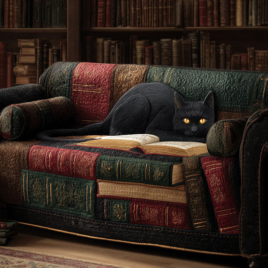 Enchanted Pages Quilted Sofa Cover NCU0TV761