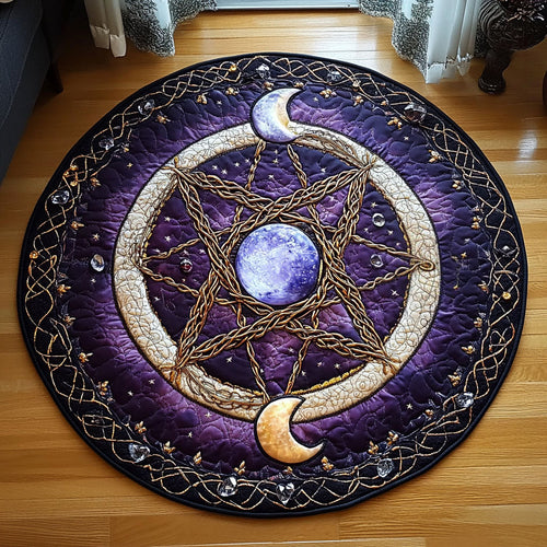Enchanted Pentacle Quilted Round Mat NCU0PT3363