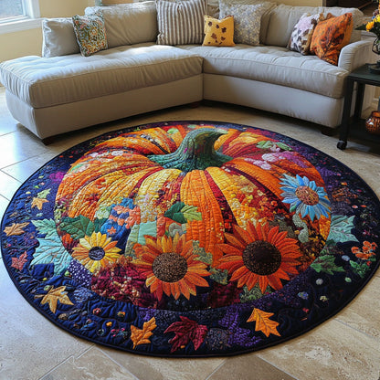 Enchanted Pumpkin Patch Quilted Round Mat NCU0PT7875