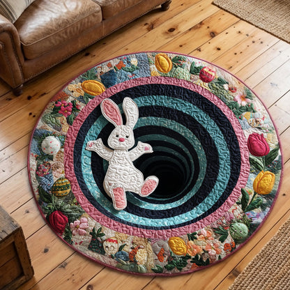 Enchanted Rabbit Hollow Quilted Round Mat NCU0PT11496