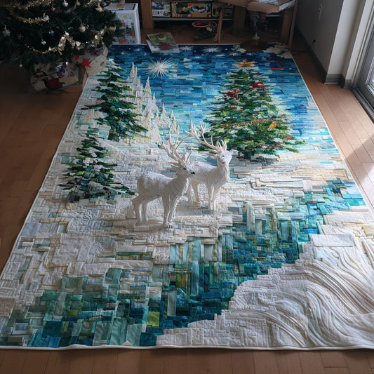 Enchanted Reindeer Forest Area Rug NCU0PT10548