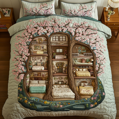 Enchanted Rest 3-Piece Quilted Bedding Set NCU0DK8037