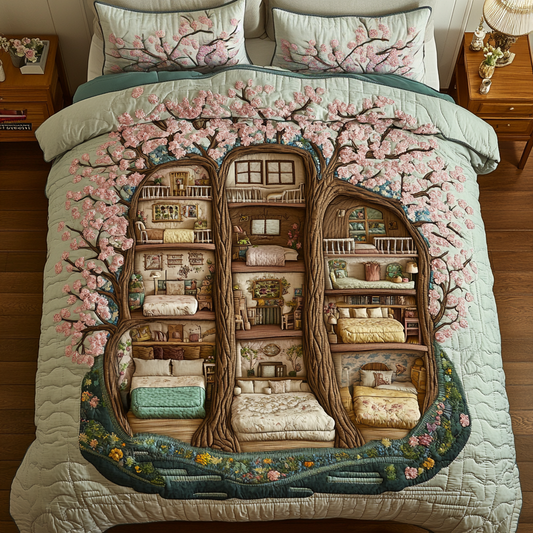 Enchanted Rest 3-Piece Quilted Bedding Set NCU0DK8037