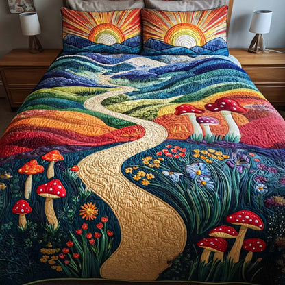 Enchanted Sun 3-Piece Quilted Bedding Set NCU0NT11613