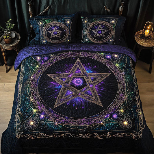 Enchanted Symbol 3-Piece Quilted Bedding Set NCU0PT3297