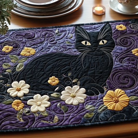 Enchanted Whisker Quilted Table Runner NCU0DV5934